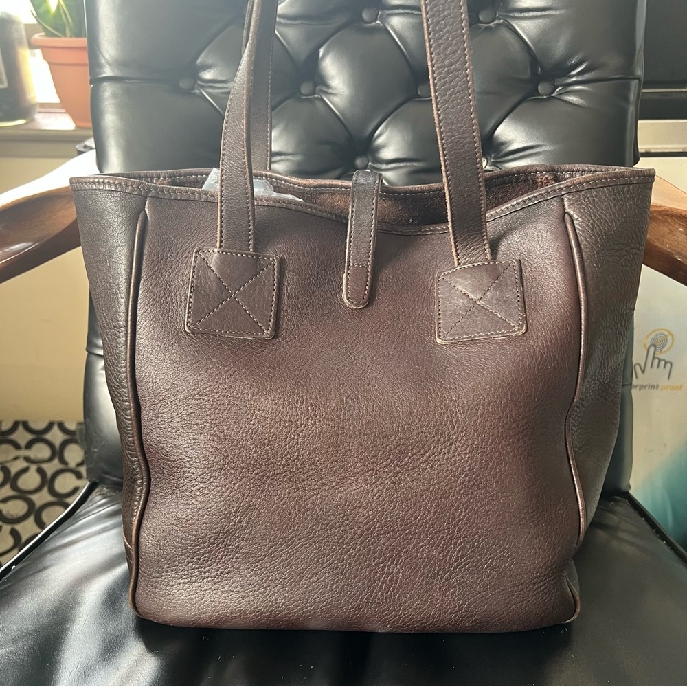 Dooney & Bourke Brown Leather Tote - Picture 5 of 12